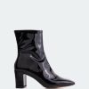 Women L'Intervalle | L'Intervalle Boots Jepson Black Patent Black Patent/Cuir Vernis Noir