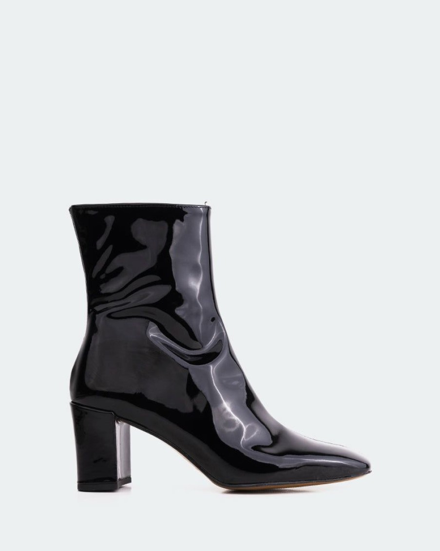 Women L'Intervalle | L'Intervalle Boots Jepson Black Patent Black Patent/Cuir Vernis Noir