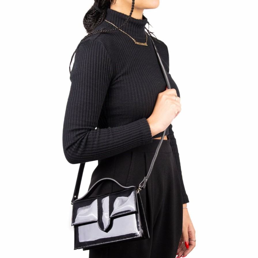 Bags L'Intervalle | L'Intervalle Women Mini Diya Black Patent