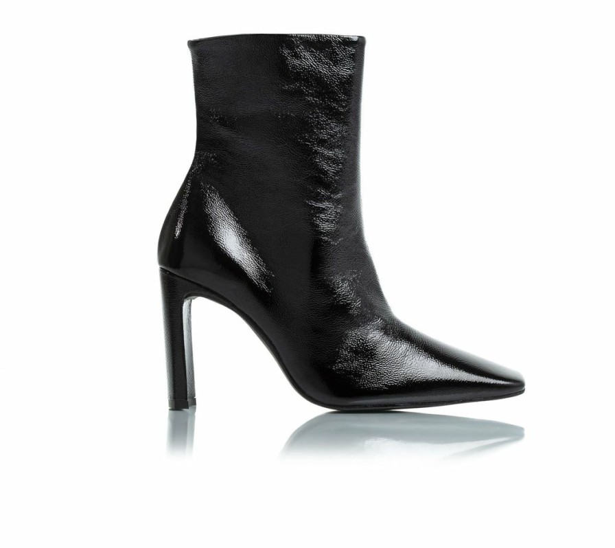 Women L'Intervalle | L'Intervalle Lyon Black Naplack Leather Ankle Boots Women