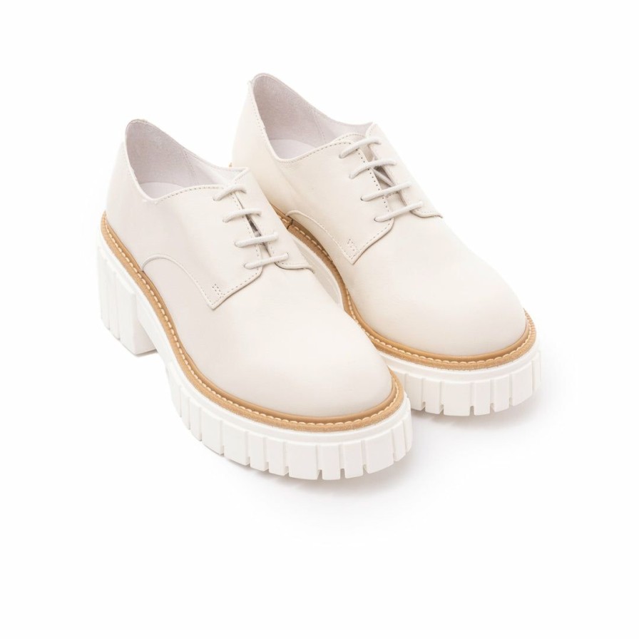 Women L'Intervalle | L'Intervalle Women Willington Off White Leather