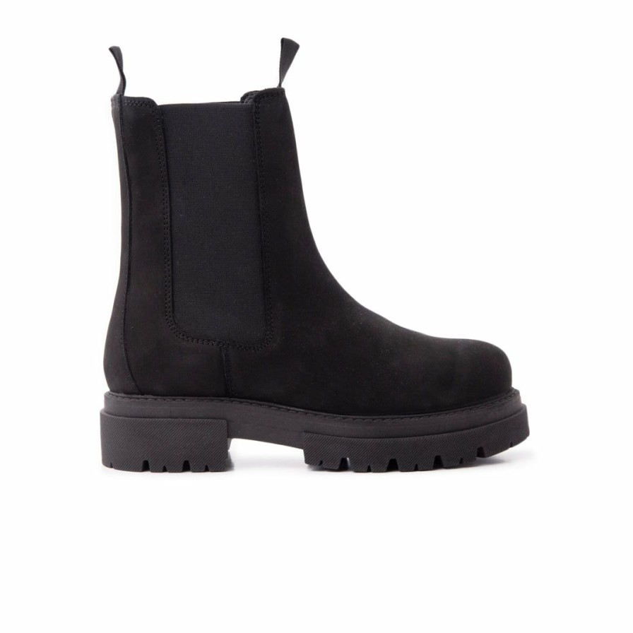 Women L'Intervalle | L'Intervalle Perce Women Black Nubuck