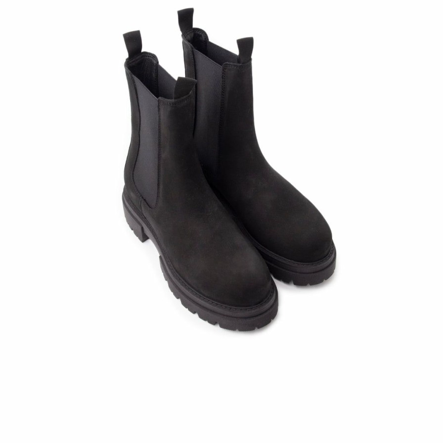 Women L'Intervalle | L'Intervalle Perce Women Black Nubuck