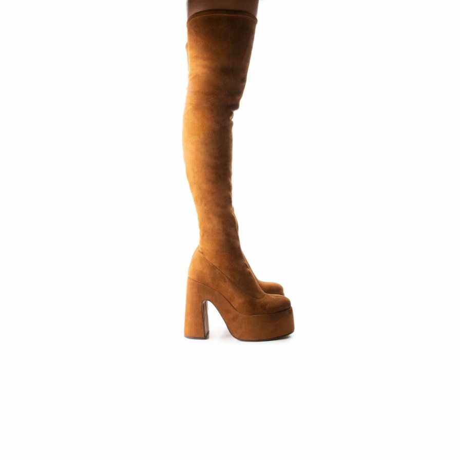 Women L'Intervalle | L'Intervalle Finesse Brown Suede Stretch Brown Suede Stretch/Brun Suede