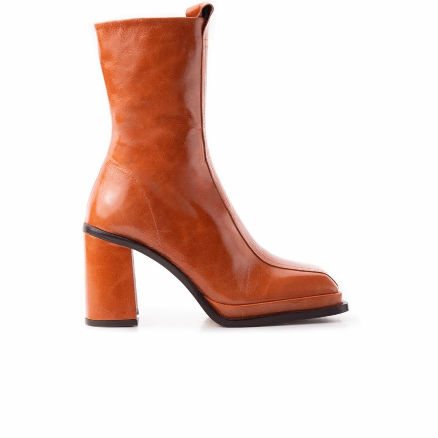 Women L'Intervalle | L'Intervalle Women Davies Burnt Orange Leather