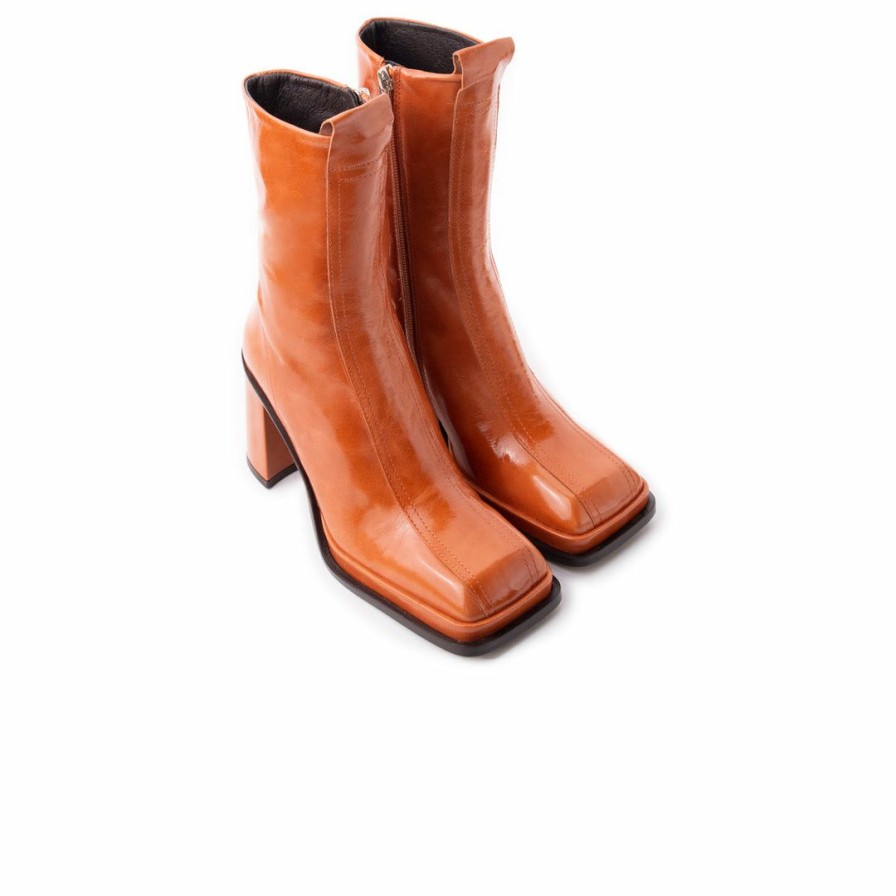 Women L'Intervalle | L'Intervalle Women Davies Burnt Orange Leather