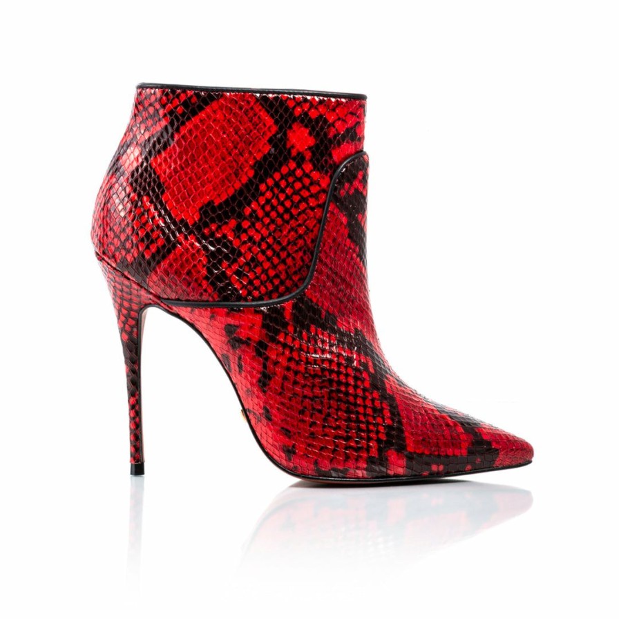 Women L'Intervalle | L'Intervalle Women Glamour Red Snake