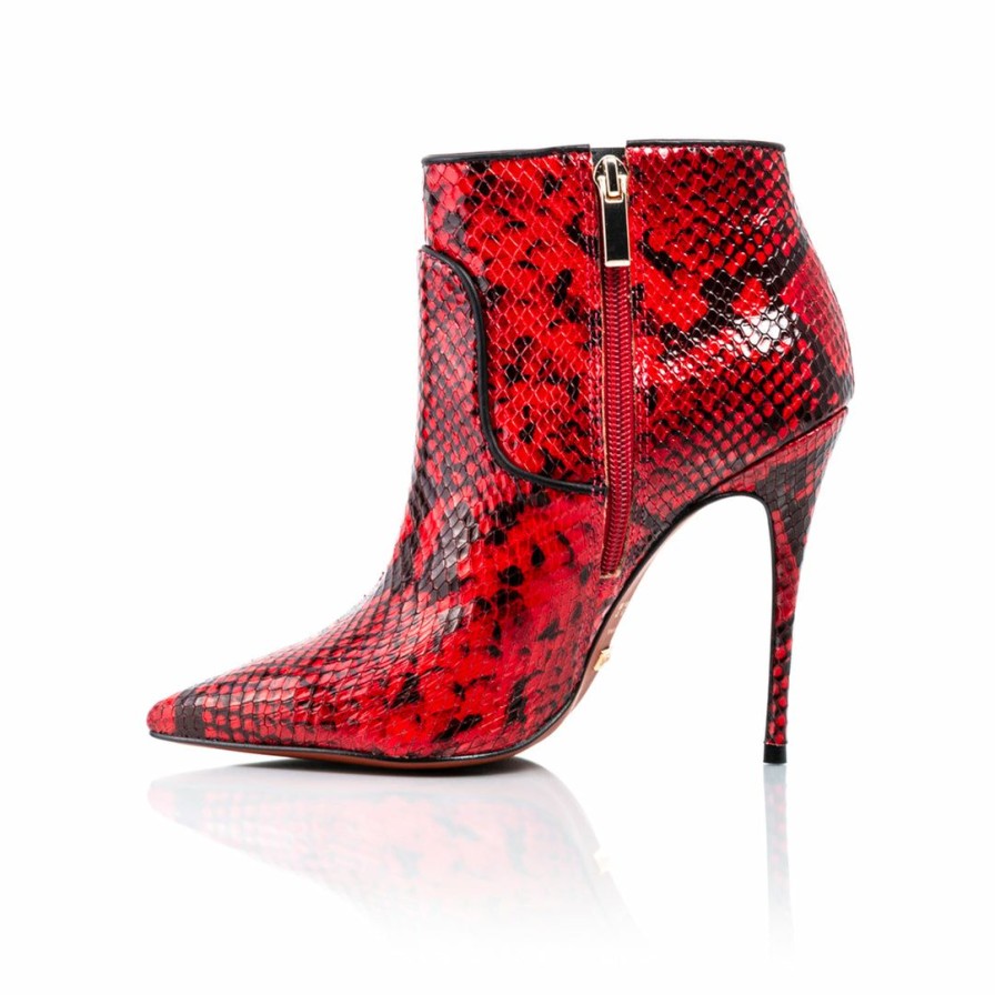 Women L'Intervalle | L'Intervalle Women Glamour Red Snake