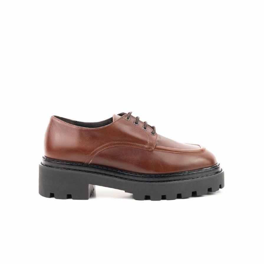 Women L'Intervalle | L'Intervalle Women Huelva Chestnut Leather