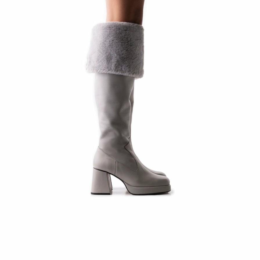 Women L'Intervalle | L'Intervalle Jesse Women Grey Leather