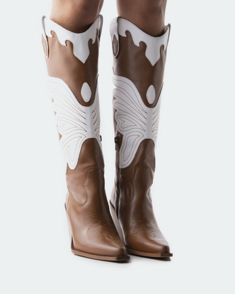 Women L'Intervalle | L'Intervalle Remy Tan/White Leather