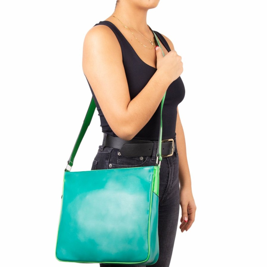 Bags L'Intervalle | L'Intervalle Voila Green Leather Green Leather/Cuir Vert