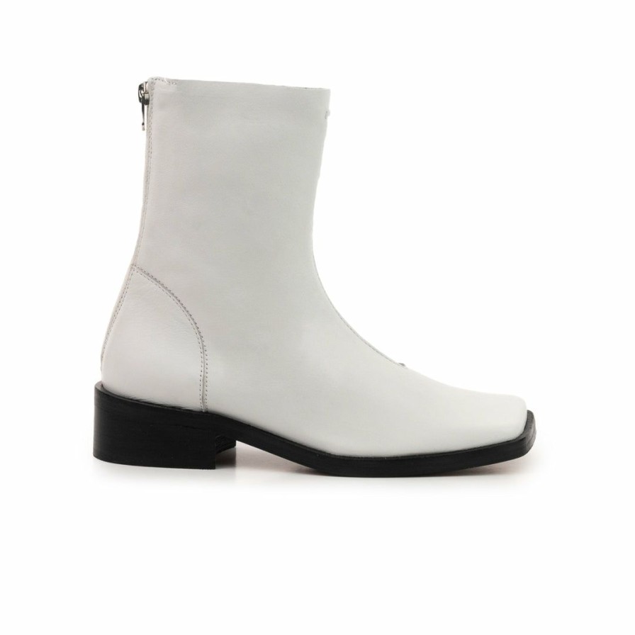 Women L'Intervalle | L'Intervalle Jaca White Leather