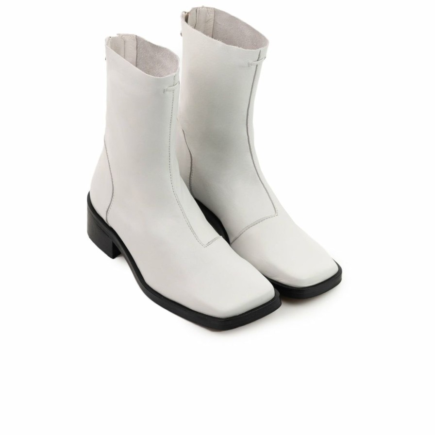 Women L'Intervalle | L'Intervalle Jaca White Leather