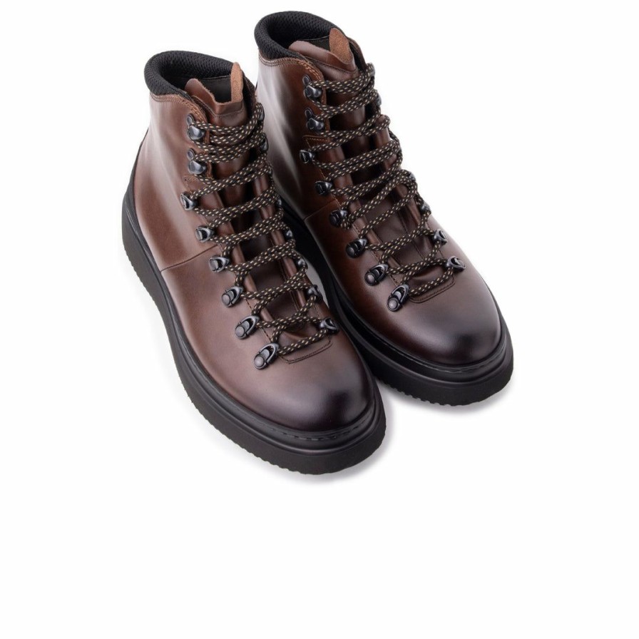 Women L'Intervalle | L'Intervalle Men Zeus Brown Leather