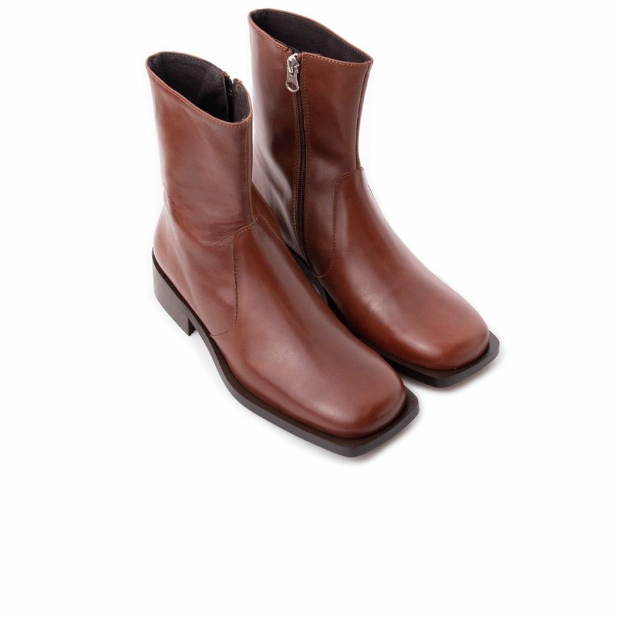 Women L'Intervalle | L'Intervalle Women Fargo Tan Leather