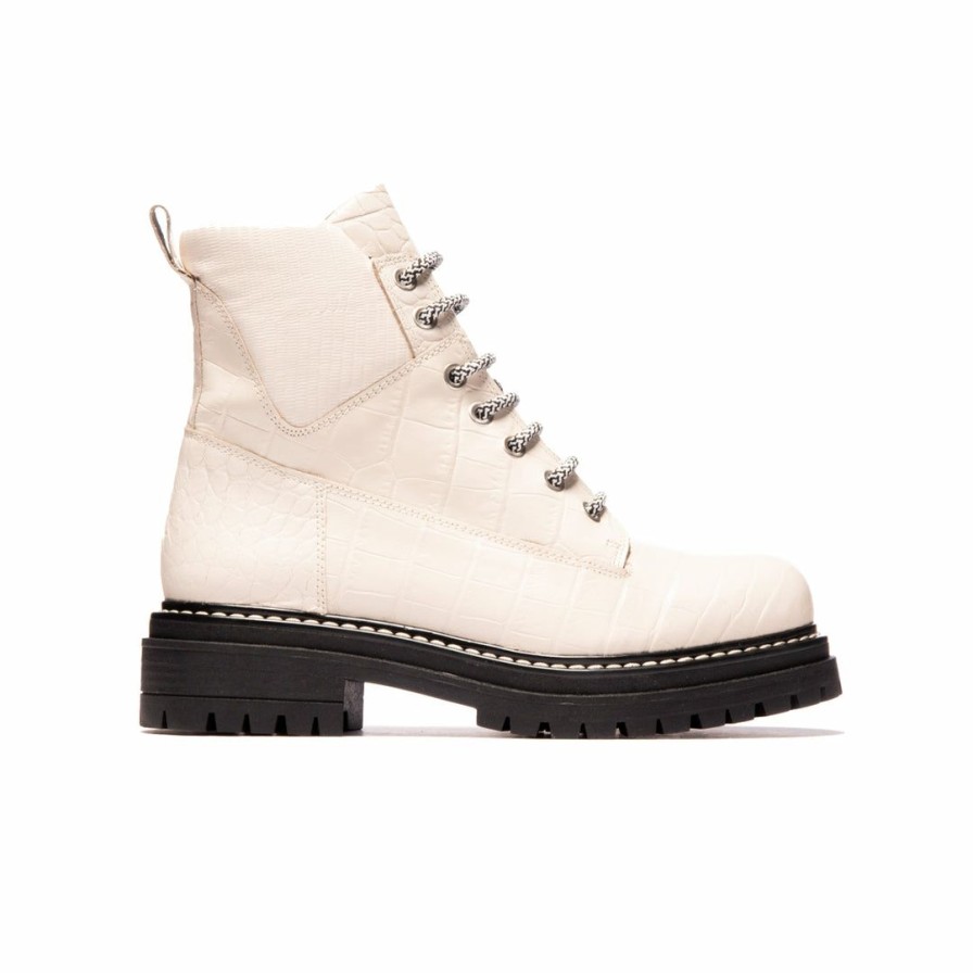 Women L'Intervalle | L'Intervalle Kawasaki Women Off White Croco