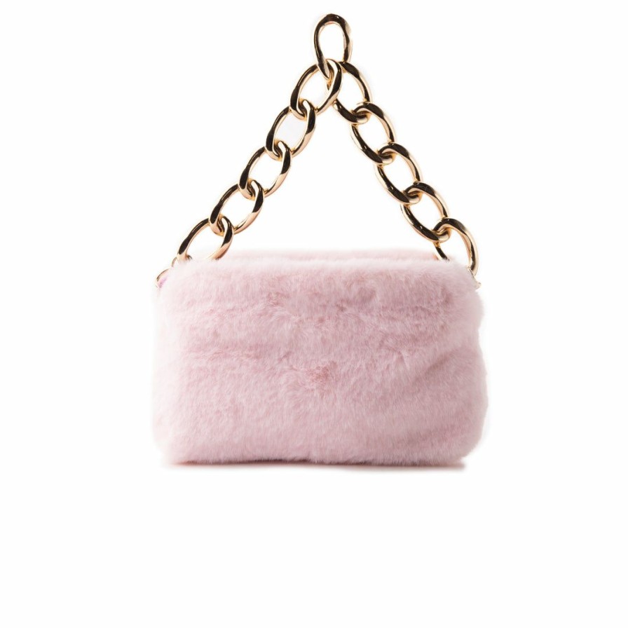 Bags L'Intervalle | L'Intervalle Women Mini Melo Light Pink Fur Light Pink Fur/Fourrure Rose Pale