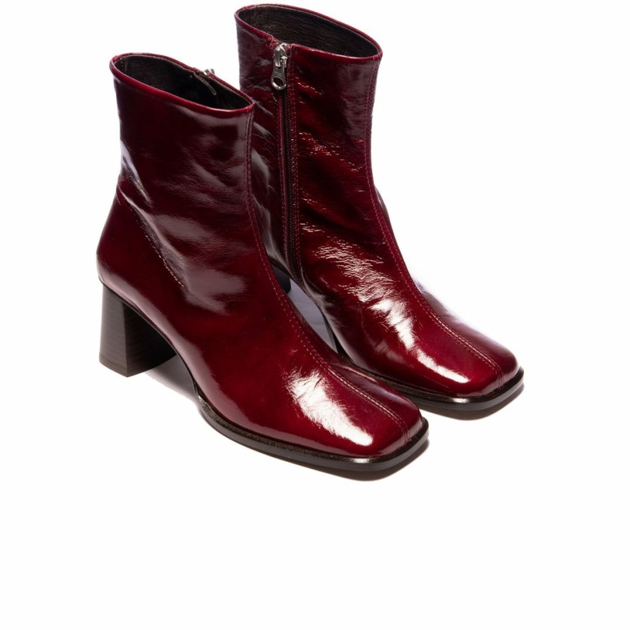 Women L'Intervalle | L'Intervalle Women Swan Bordeaux Leather Bordeau Leather