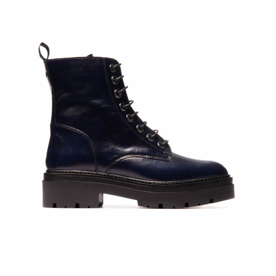 Women L'Intervalle | L'Intervalle Chietti Navy Leather