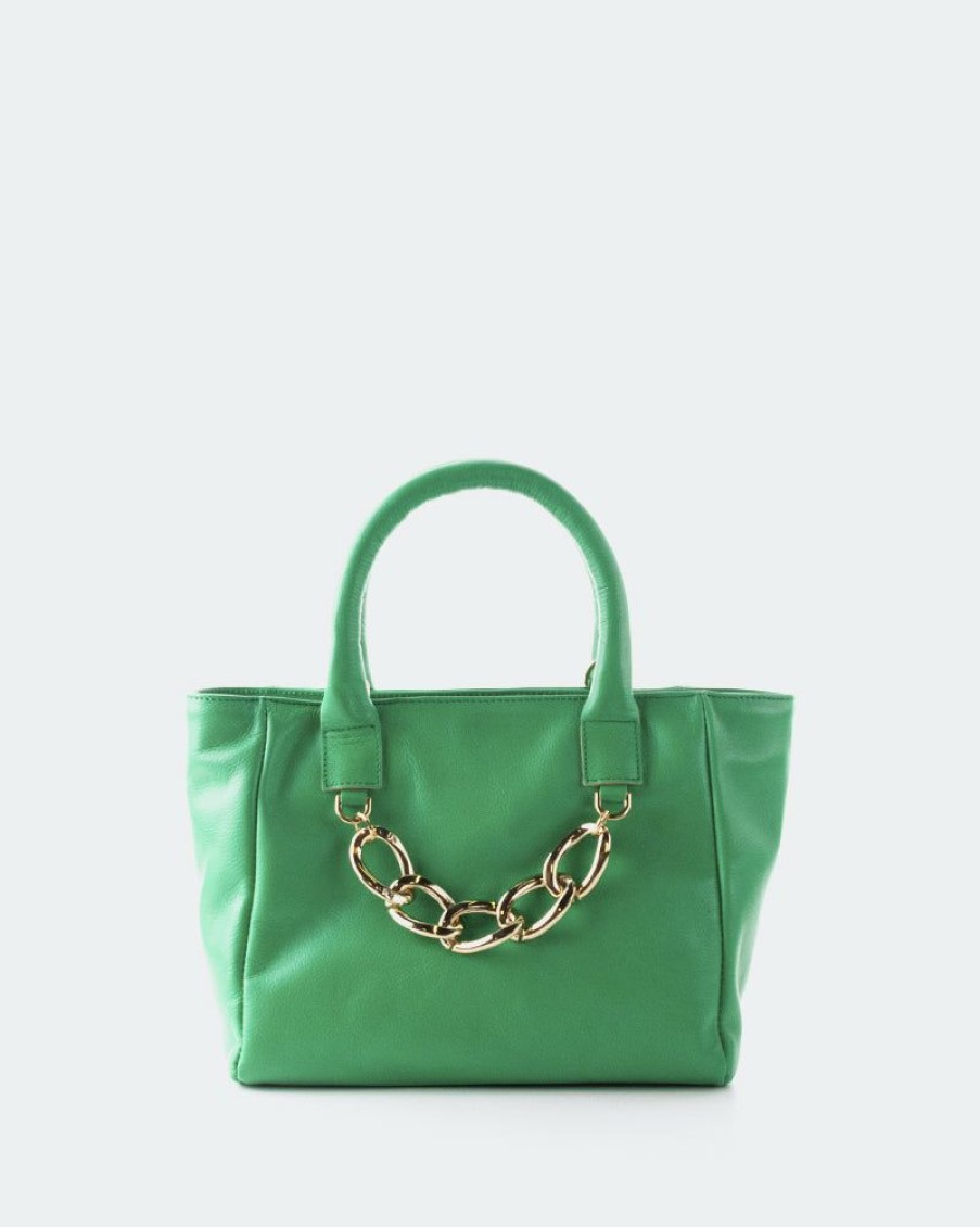 Bags L'Intervalle | L'Intervalle Women Mini Island Green Leather Green Leather/Cuir Vert