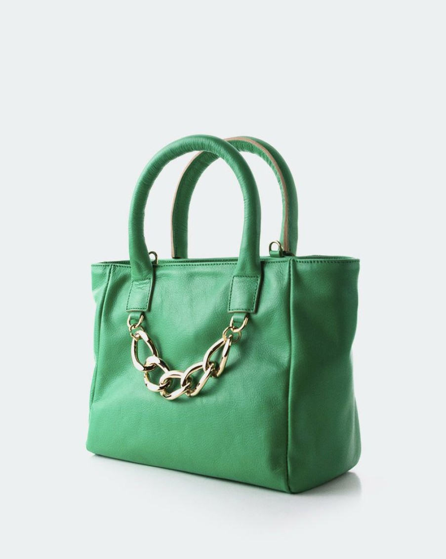 Bags L'Intervalle | L'Intervalle Women Mini Island Green Leather Green Leather/Cuir Vert