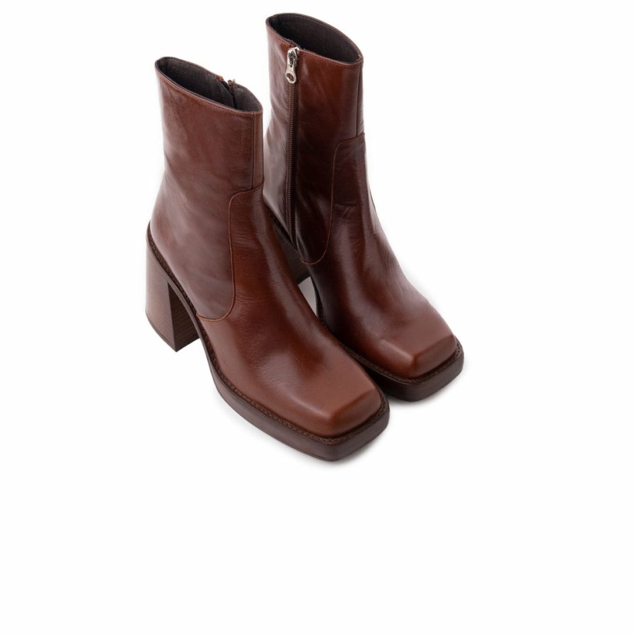 Women L'Intervalle | L'Intervalle Epinal Chestnut Leather