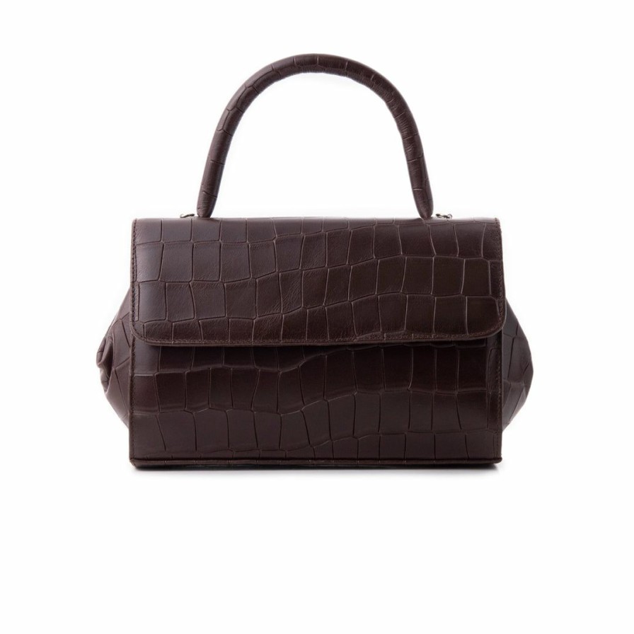 Bags L'Intervalle | L'Intervalle Women Mage Brown Matt Croco Brown Matt Croco/Croco Brun Mat