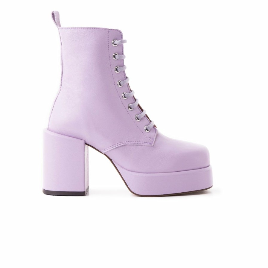 Women L'Intervalle | L'Intervalle Regal Women Lilac Leather