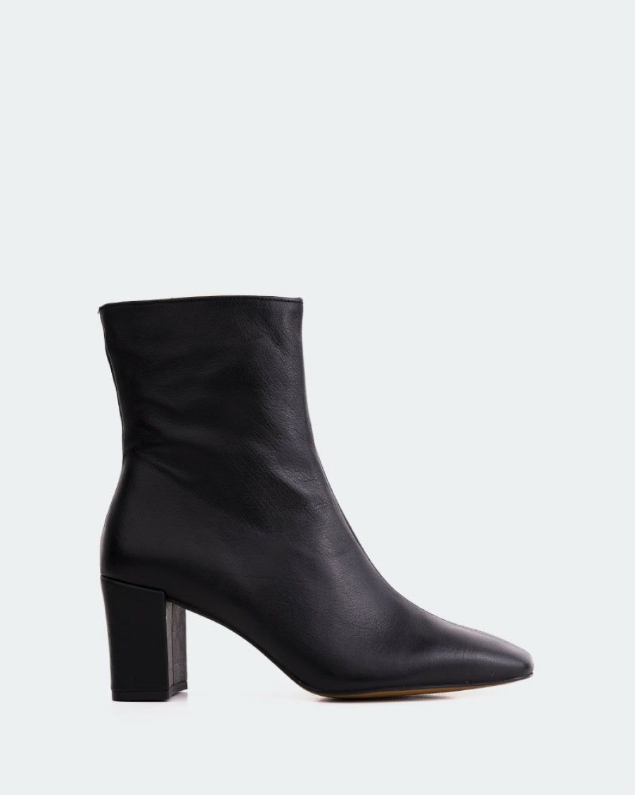 Women L'Intervalle | L'Intervalle Boots Jepson Black Leather Black Leather/Cuir Noir