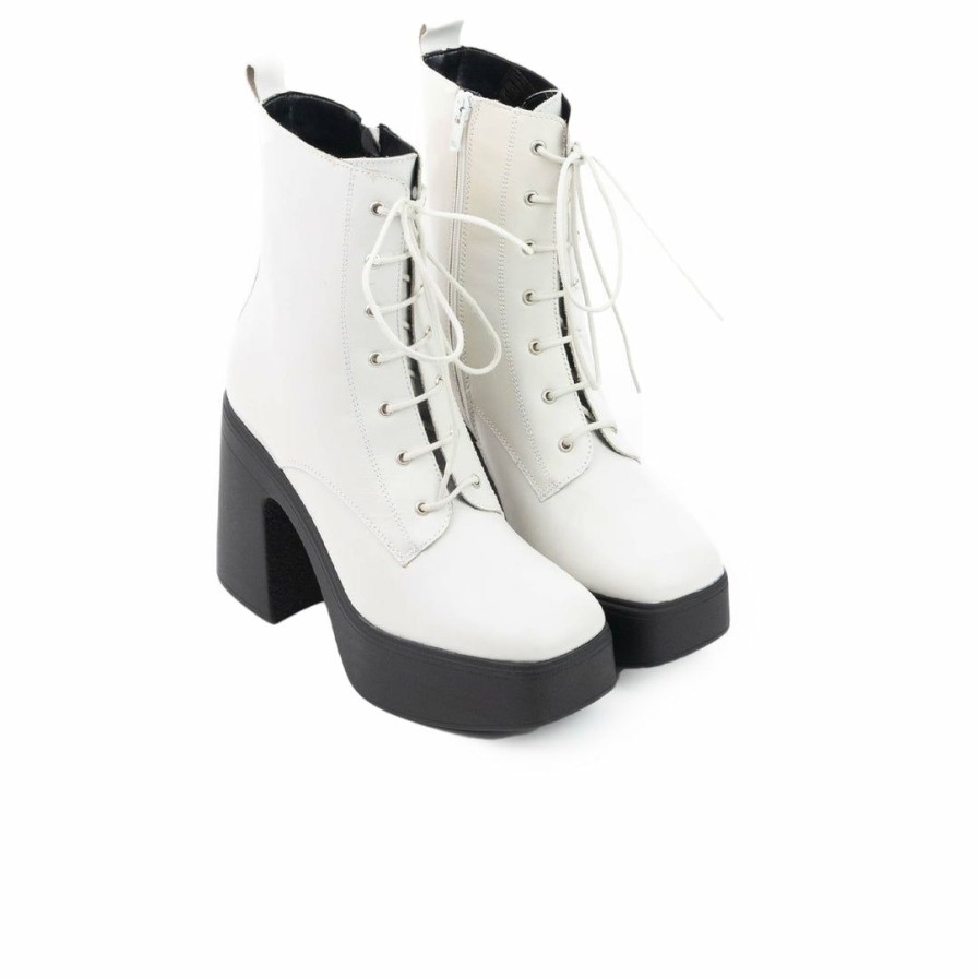 Women L'Intervalle | L'Intervalle Women Gangi Off White Leather