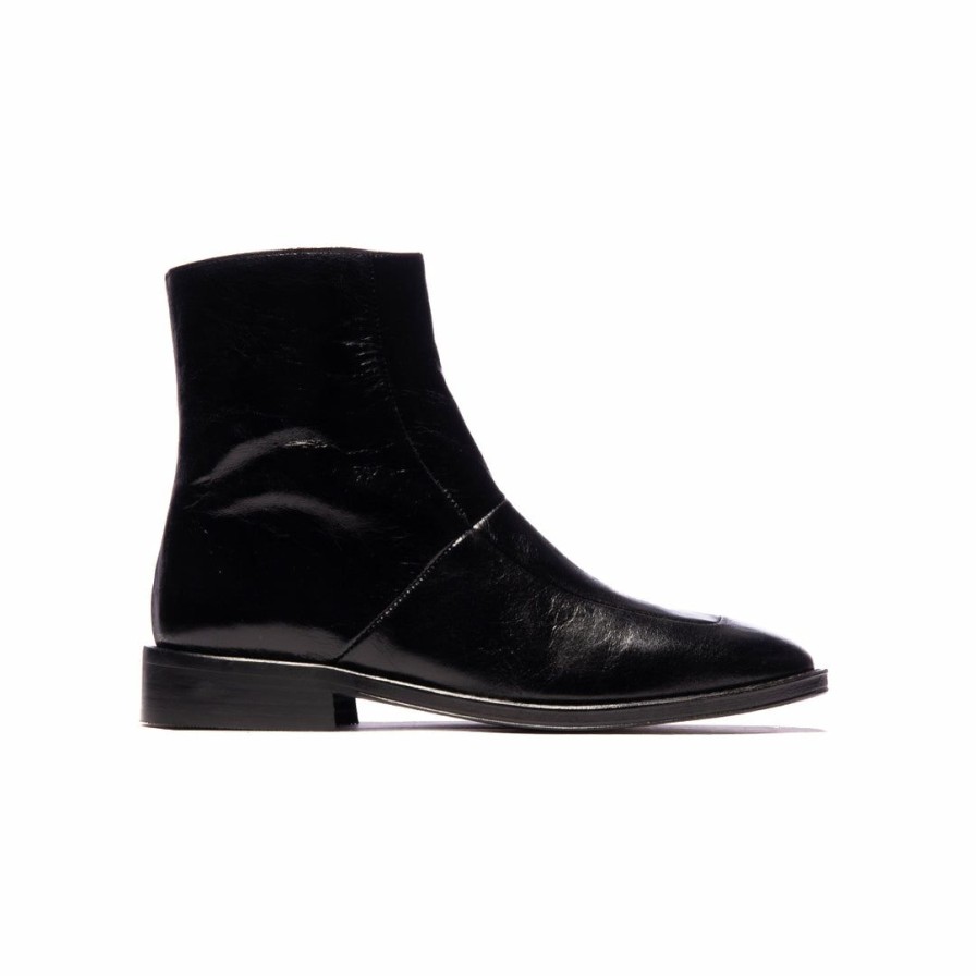 Women L'Intervalle | L'Intervalle Women Falcon Black Leather