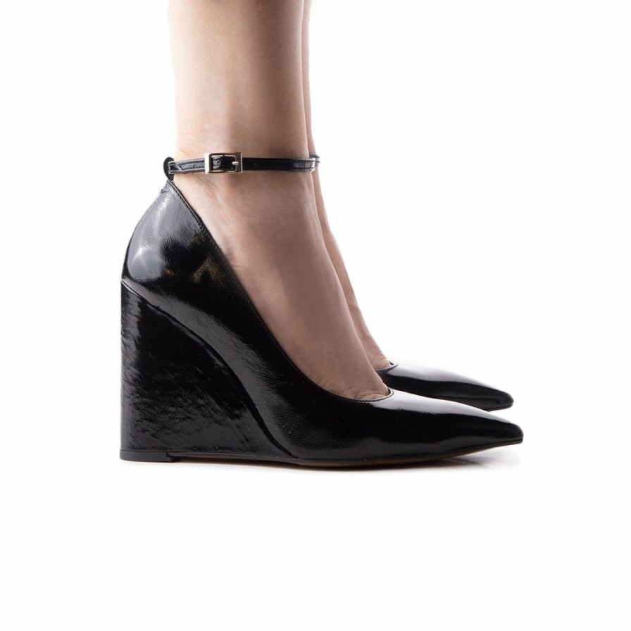 Women L'Intervalle | L'Intervalle Salasia Black Leather Women Black Leather/Cuir Noir