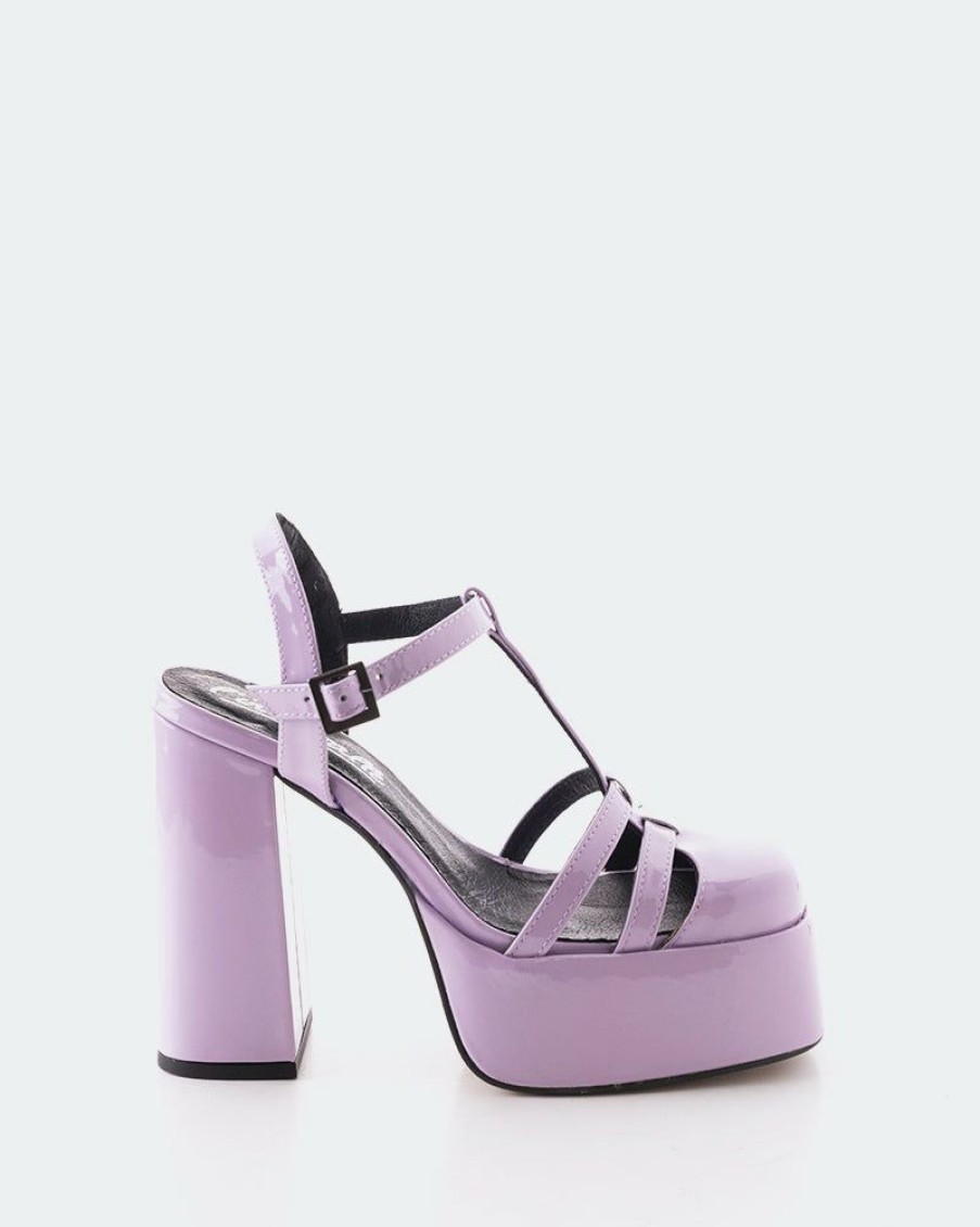 Women L'Intervalle | L'Intervalle Lauranne Lilac Patent Women Lilac Patent/Cuir Vernis Lilas