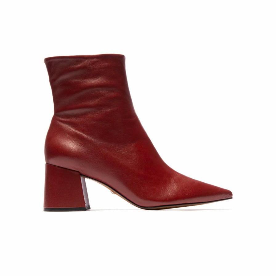 Women L'Intervalle | L'Intervalle Belem Sangria Leather