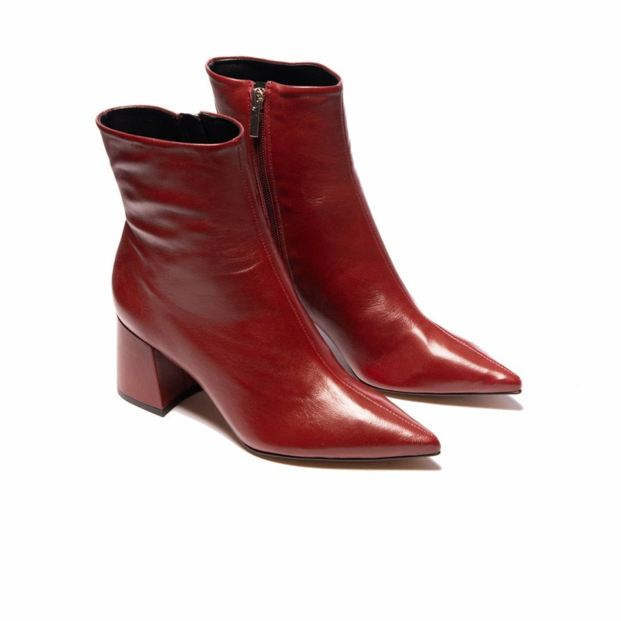 Women L'Intervalle | L'Intervalle Belem Sangria Leather