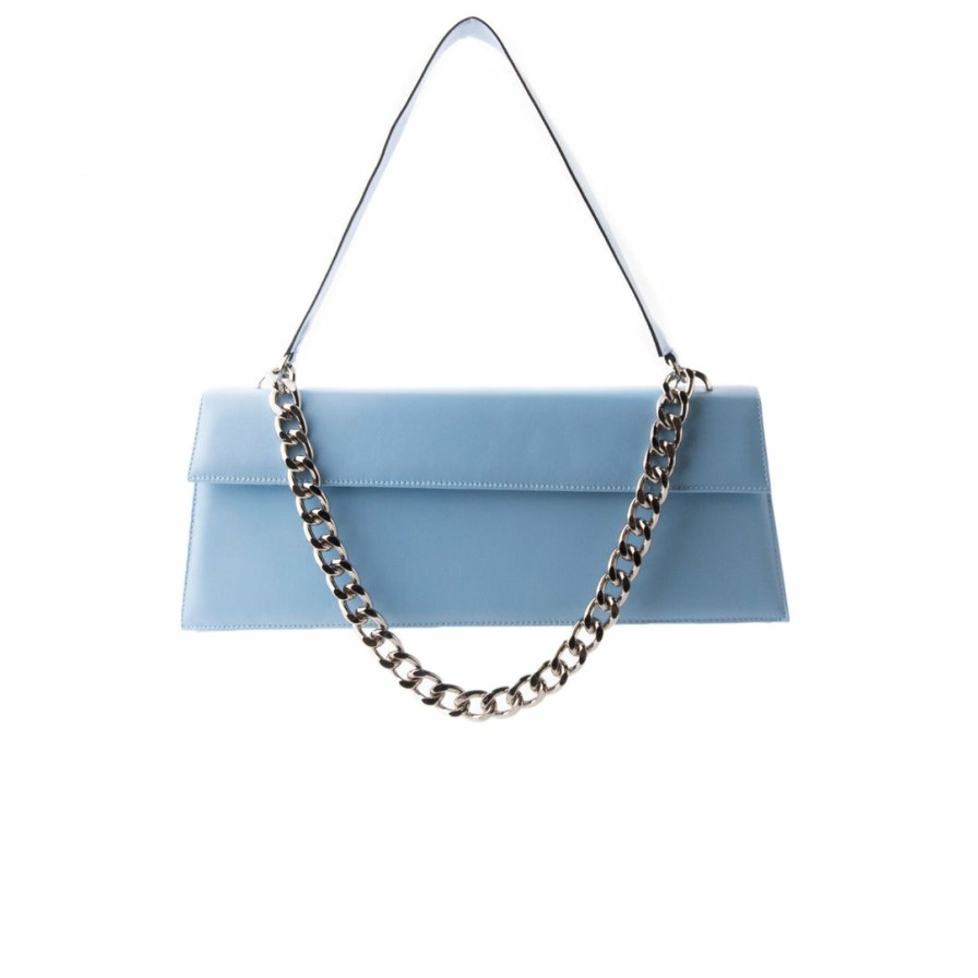 Bags L'Intervalle | L'Intervalle Trav Light Blue Leather Light Blue Leather/Cuir Bleu Pale