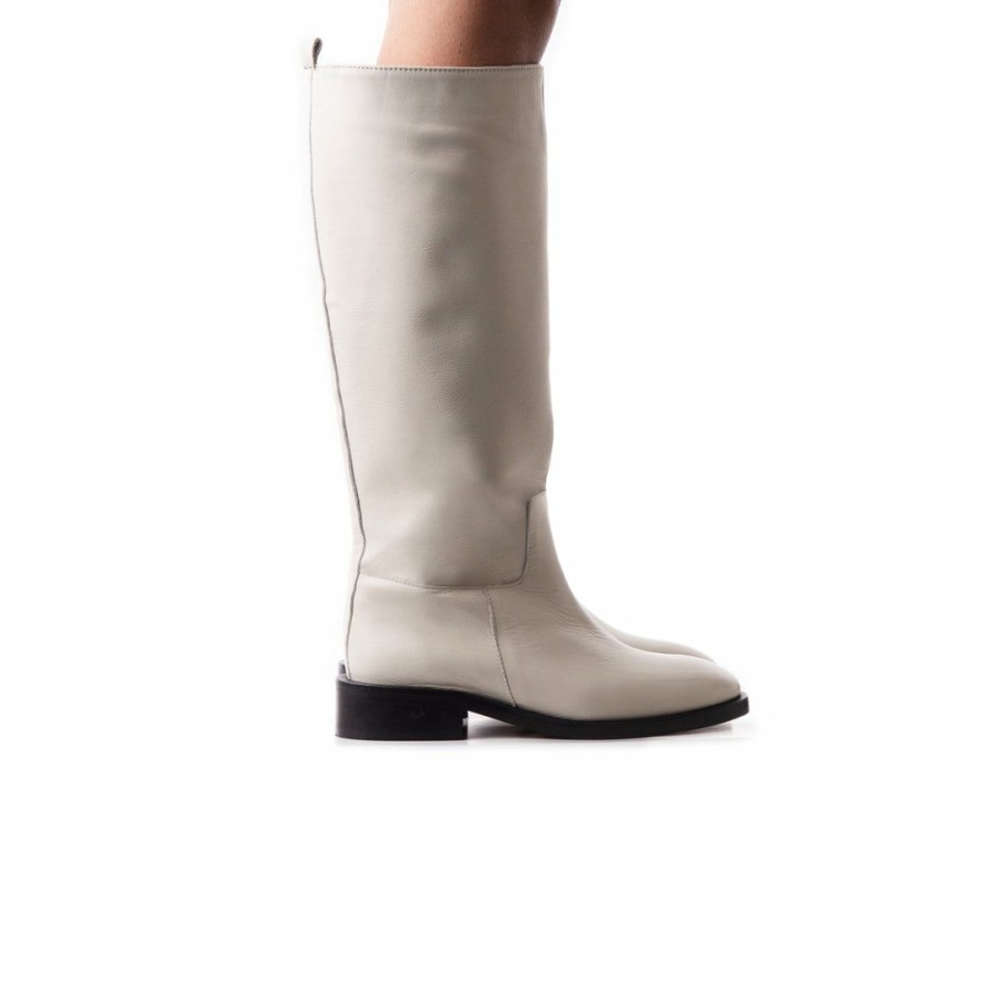 Women L'Intervalle | L'Intervalle Moyle Off White Leather