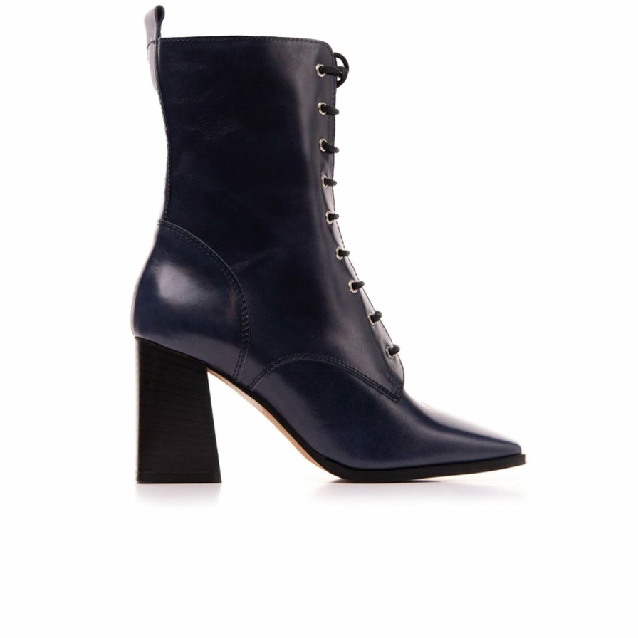 Women L'Intervalle | L'Intervalle Palermo Navy Leather