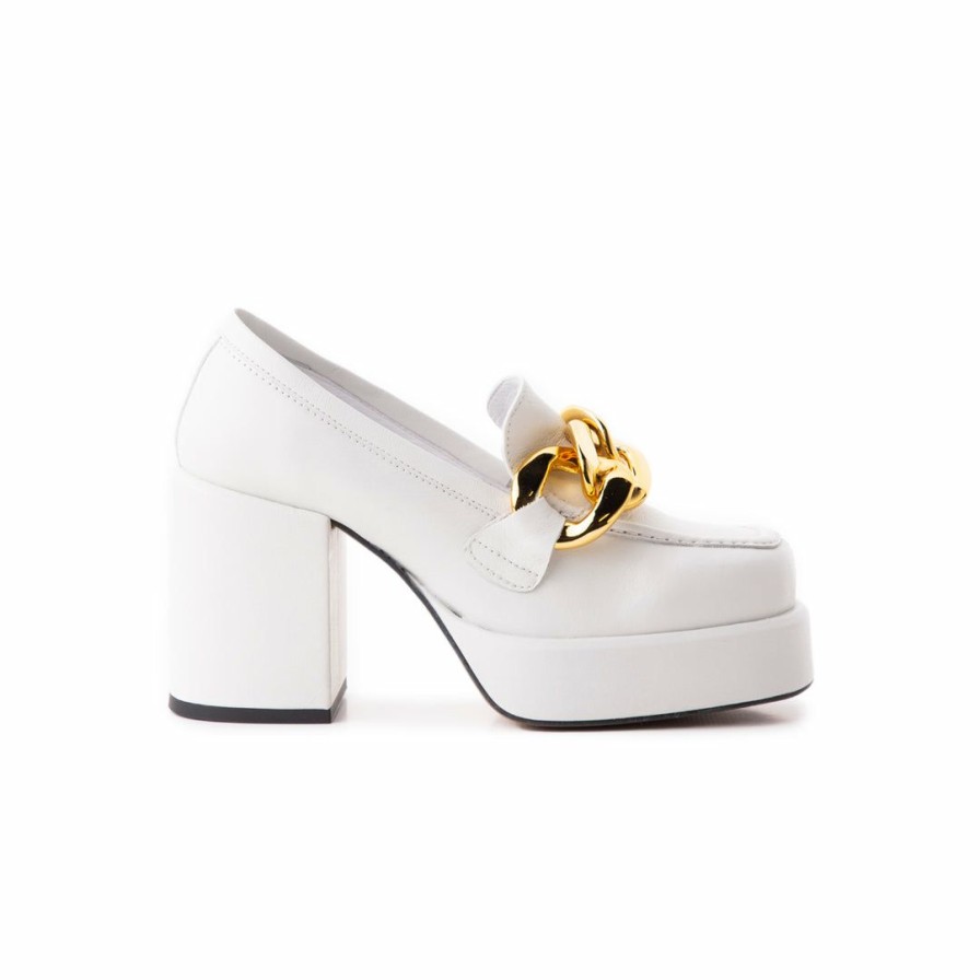 Women L'Intervalle | L'Intervalle Riga White Leather Women White Leather/Cuir White