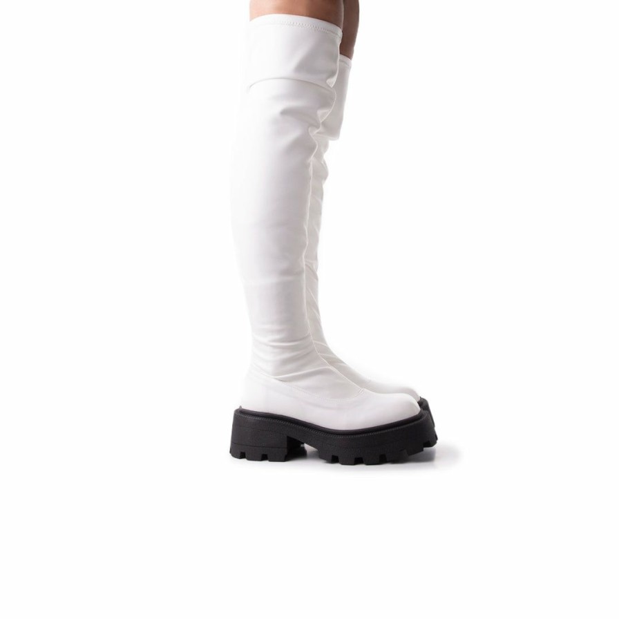 Women L'Intervalle | L'Intervalle Salazar White Stretch