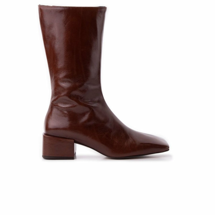 Women L'Intervalle | L'Intervalle Women Sinclair Chestnut Leather