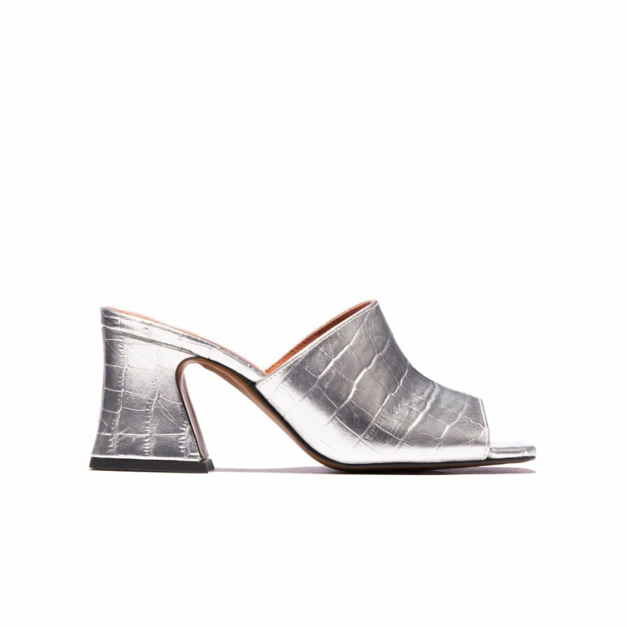 Women L'Intervalle | L'Intervalle Anahid Silver Croco Women