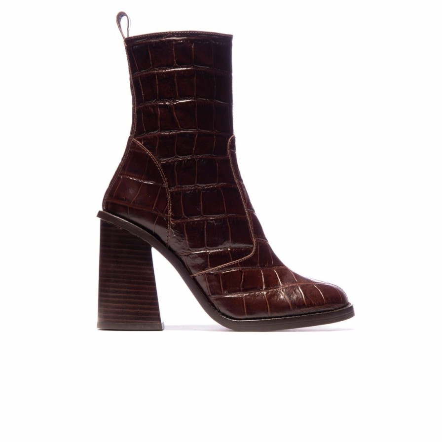 Women L'Intervalle | L'Intervalle Women Annecy Brown Croco