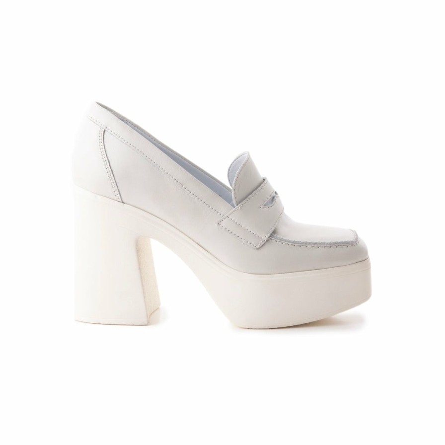 Women L'Intervalle | L'Intervalle Randazzo White Leather White Leather/Cuir Blanc