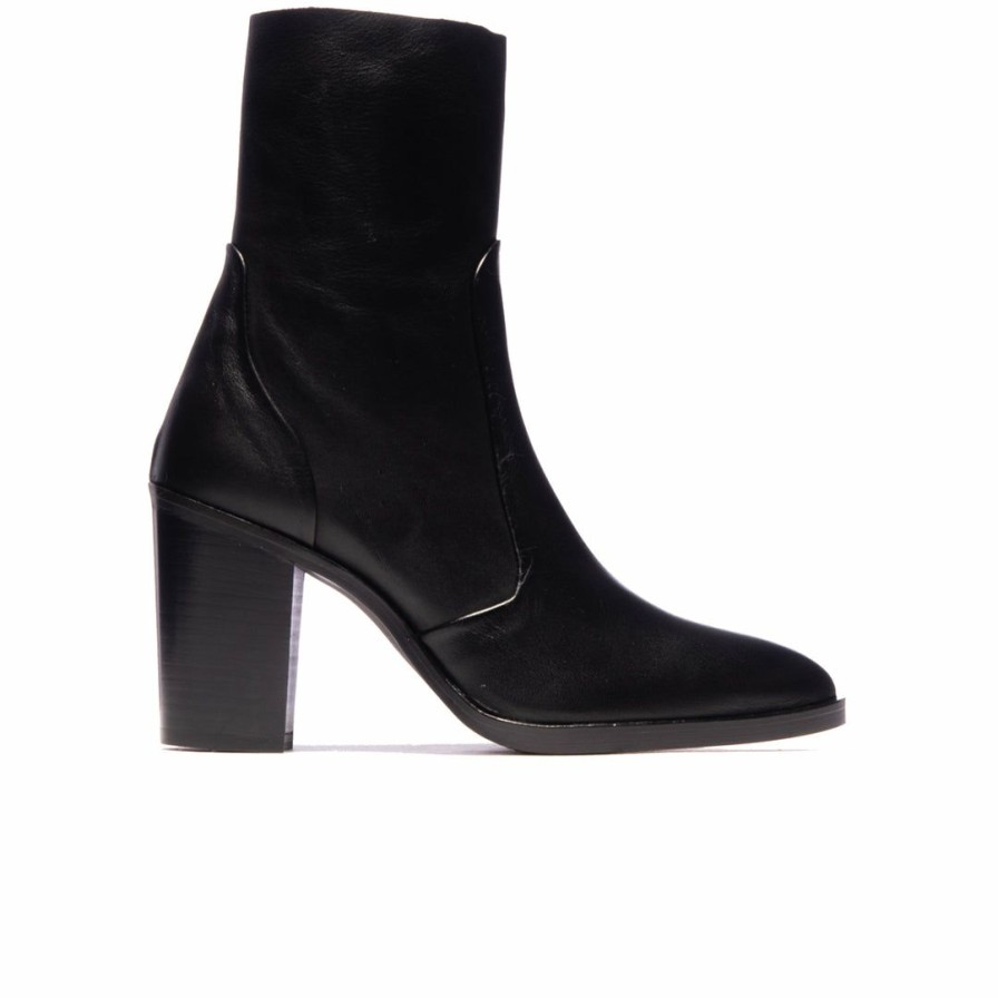 Women L'Intervalle | L'Intervalle Women Cadiz Black Leather