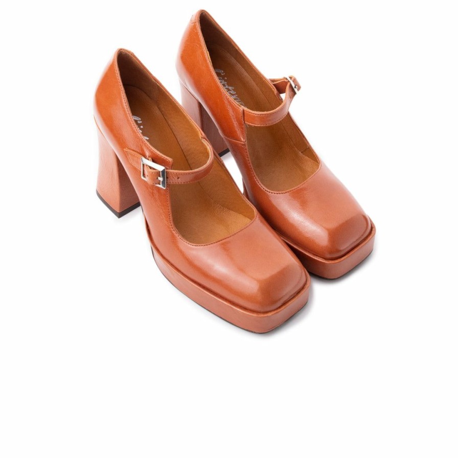 Women L'Intervalle | L'Intervalle Women Thale Burnt Orange Leather