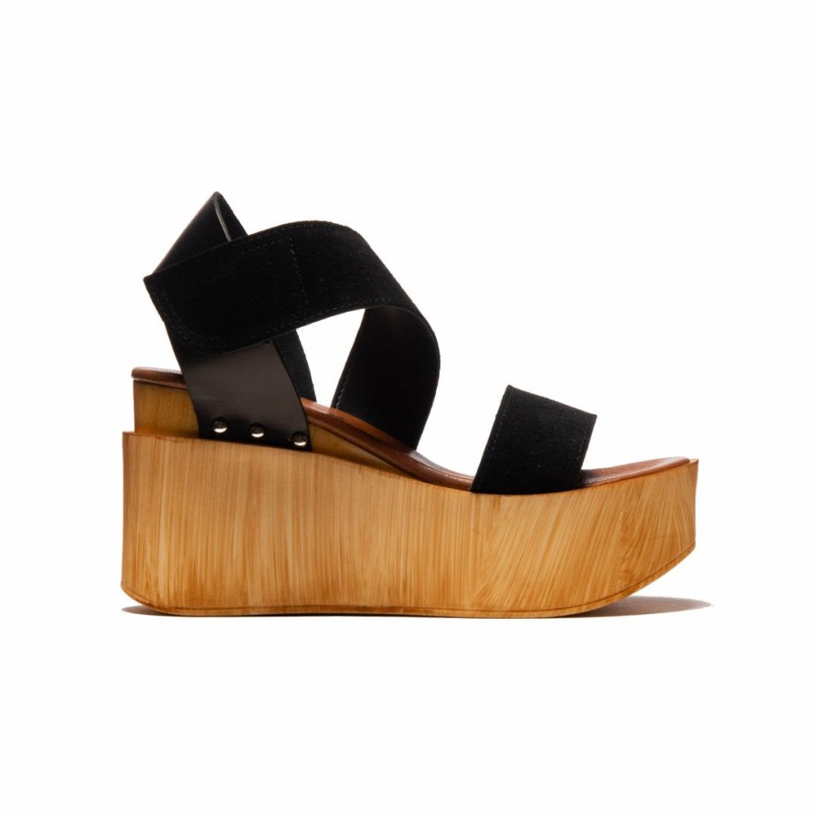 Women L'Intervalle | L'Intervalle Blaze Women Black Multi Suede