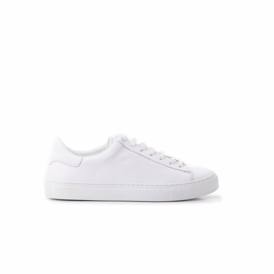 Women L'Intervalle | L'Intervalle Achilles White Leather/White Sole