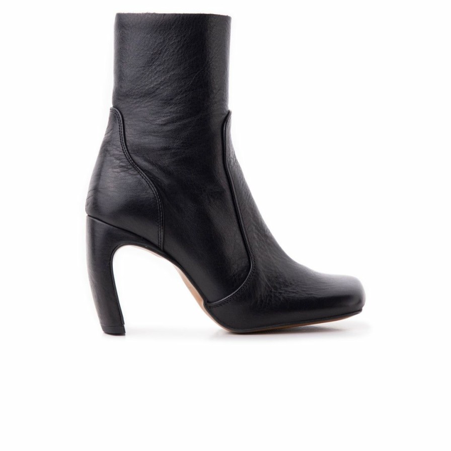 Women L'Intervalle | L'Intervalle Baden Women Black Leather